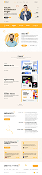 portfolio personal Resume uiux landingpage Website Figma design CV portfoliowebsite