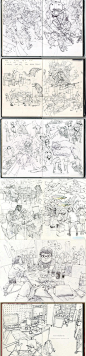 2600张韩国金大师速写插画图片素材人物大动作姿势黑白线稿素描-淘宝网