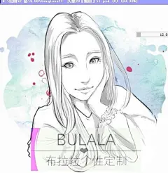 【BULALA】Q版人物设计定制真人卡通形象头像漫画照片转手绘-淘宝网