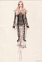  ​​​​【时装插画师玄月手绘时装画作品】
玄月，新晋时尚插画师，北京服装学院服装与服饰设计专业本科毕业生。有相当扎实的手绘功底，擅长彩铅、水彩等多种手绘表现技法。