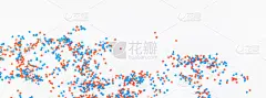 背景由红、蓝、白星星组成