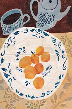 ワタナベモトム 静物插画欣赏 静物插画 装饰插画 油画 日本 手绘 唯美 