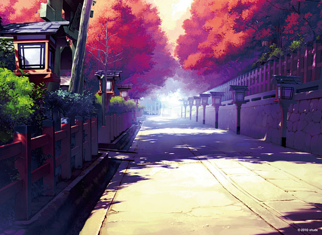 场景插画# #路边# #插画# #动漫.