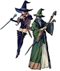 Witch / Wizard Class Art from Tactics Ogre: Let Us Cling Together