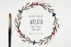 水彩---花环 - 高清图片，堆糖，美图壁纸兴趣社区