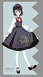 #LOLITA# 刀剑乱舞角色印象LO，好久没画印象LO了><这次尽量缩小了次元壁，也尽量不触碰到版权问题（游戏中原创的图案），本来想把新选组的都画了，但是虎哥的配色实在不好画，就算加了和原主相关的图案看着也会有点牵强设计理念在评论里><@Lo娘脑洞小天坑_lolita @Lolita柄图画手集中营 ​​​ ​​​​...展开全文c