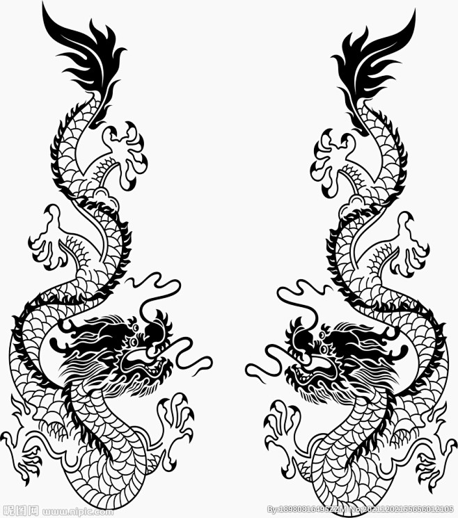 龙矢量图
