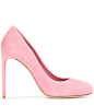 Suede pumps : Light pink suede pumps