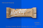 牛皮纸食品零食袋装糖果塑料袋包装展示效果图VI智能图层PS样机素材 Kraft Snack Bar Mockup - 南岸设计网 nananps.com