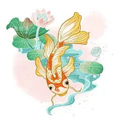 锦鲤素材  - 源文件下载【酷图网】鲤鱼装饰画,毛笔画锦鲤,艺术鲤鱼,鲤鱼,金鱼,年年有鱼,油画鲤鱼,手绘鲤鱼,彩绘鲤鱼,水墨画锦鲤,水彩画锦鲤,锦鲤插画,锦鲤素材