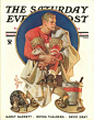 ladymiss22:
“ The Saturday Evening Post - Illustrator JC Leyendecker - November 4 1933
”