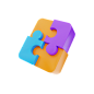 Puzzle Piece 3D Illustration