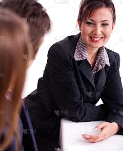 年轻热情的女商人