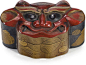 A lacquer kogo (incense container) and cover Edo period (19th century)