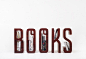 Matt Innes:＂BOOKS＂字形书架