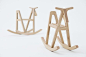Paper-Wood Horse. A simple, fun rocking horse by Japanese design firm Drill Design.