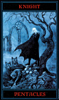 哥特塔罗 - The Gothic Tarot - 钱币骑士 - Knight Of Pentacles