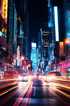 城镇街道夜景灯光亮化工程