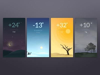 Weather app illustra...