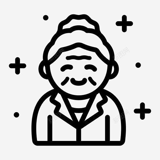 老人祖母女士 设计图片 免费下载 页面网...