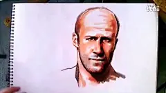 安思手绘马克笔画人像－Jason Statham—在线播放—优酷网，视频高清在线观看