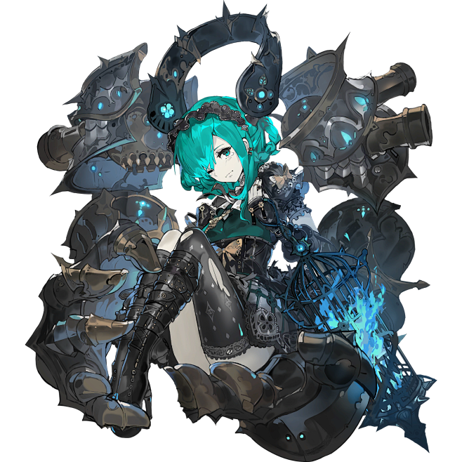 少女执行官 角色原画 动漫人物 二次元角...