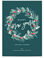Berry Wreath Business Holiday Cards