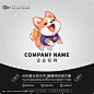 宠物店LOGO小狗卡通可爱
