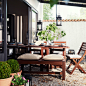 IKEA 花园家具+餐桌=混合餐厅