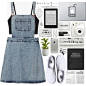 A fashion look from September 2015 featuring denim dress, organic cotton bra and Vans. Browse and shop related looks.