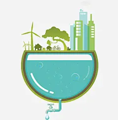 手绘创意绿色城市地球矢量图免抠素材_新图网 https://ixintu.com 创意 卡通 城市地球 彩色图 手绘图 漫画 简单 矢量图