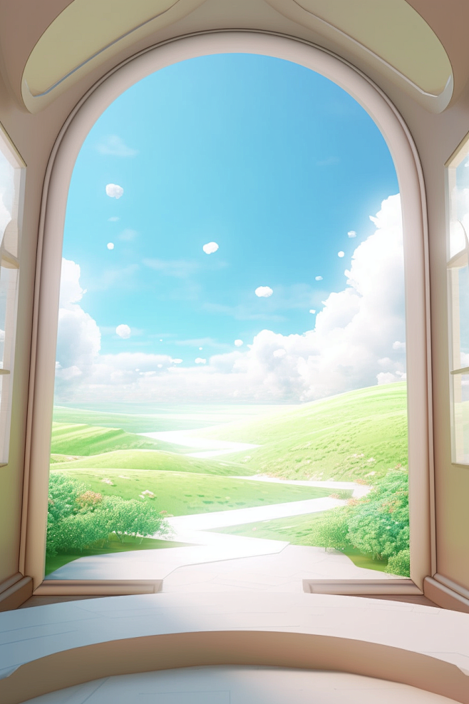 a window through whi...