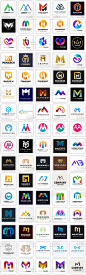 字母系列M LOGO商标设计vi素材包 ai矢量源文件淘宝店标微商标志-淘宝网