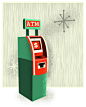 自动取款机,文字,美元符号,现代,古典式_103975678_Vintage ATM_创意图片_Getty Images China