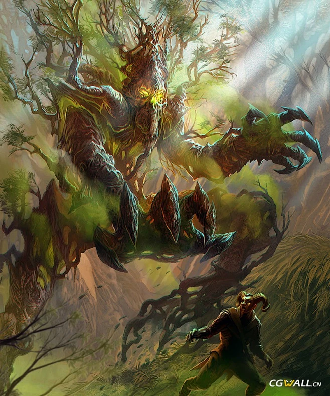 Tree Monster：千年树妖-花瓣网