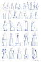 beautiful bottle sketches by   Jonathan Osborne