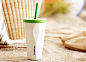 Fancy - Starbucks White Stainless Steel Chiseled Tumbler