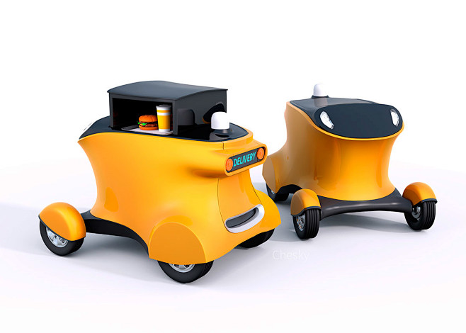 Pizza delivery robot...