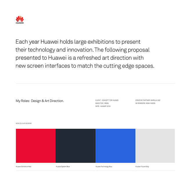 Huawei Exhibition UI...