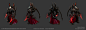 Alarak, Jarred Everson : Modeled, and baked Alarak for Heroes of the Storm, had to simplify a lot of his base model Starcraft details to suit our read queues in our game, textures by Ted Park! and FX for the Blades by Matt Ramos!