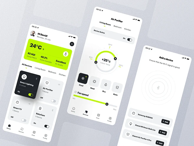 Smart Home App app device home mobile modern smart smarthome ui图片_数据图片 ...