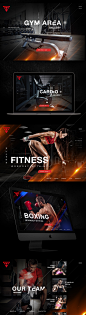 Fitness & Gym : Web design conception fitness and training