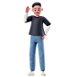 Male Character With Crossed Arm Pose  3D Illustration