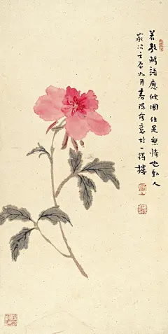 似共东风别有因，绛罗高卷不胜春。若教解语应倾国，任是无情亦动人。芍药与君为近侍，芙蓉何处避芳尘。可怜韩令功成后，辜负秾华过此身。（唐·罗隐《牡丹花》）
【图：霍春阳】