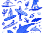 [FREE] Goodnotes Stickers_Ultra Marine Blue