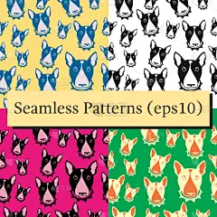 狗,牛头梗,黑白图片,可爱的,白色,宠物,华丽的,纯种犬,梗犬,纺织品