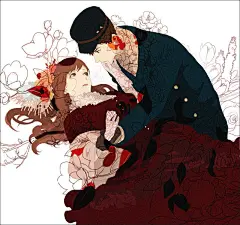 日本插画师唯美风格插画欣赏！清爽的画面也能呈现出华丽的视觉！
