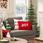 &#;39Joy&#;39 Cozy Faux Fur Lumbar Christmas Throw Pillow Red/Ivory - Wondershop&#;8482 : Read reviews and buy &#;39Joy&#39; Cozy Faux Fur Lumbar Christmas Throw Pillow Red/Ivory - Wondershop&#8482; at Target. Choose from contactle