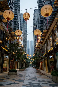 户外商业街空间设计图