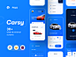 UI Kits : Hey! 
This is the Carsy UI Kit designed by Piqo that is about cars shopping & renting.

We feel that all tastes can be found in these subjects. 30+ screen for 3 platforms (Figma, sketch, and XD) with a design system and style guide.
You will